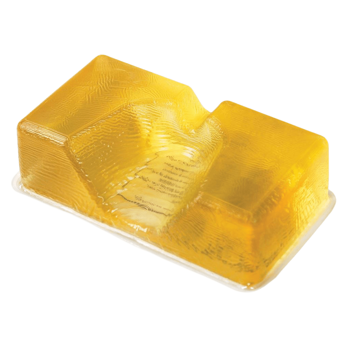 AliMed AliGel Heel Cup Positioner, Viscoelastic Polymer, 6 x 3.25 x 1.75 inches - Positioner Heel Cup AliGel - Image 1