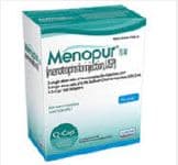 Menopur (Menotropins for Injection) 75 IU Powder for Injection with Diluent, 5 Vials/Package - Menopur PR QCP w/DIL - Image 1