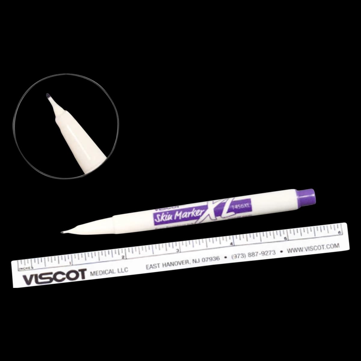 Viscot XL Skin Marker, Ultra-Fine Tip, Purple, Sterile - Marker Skin Ultra-Fine Tip - Image 1