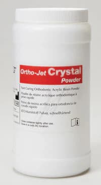 Ortho-Jet Crystal™ Powder, Self-Curing Acrylic Resin, Clear, 454g/Bottle - Ortho-Jet Crystal™ 454g Powder - Image 1