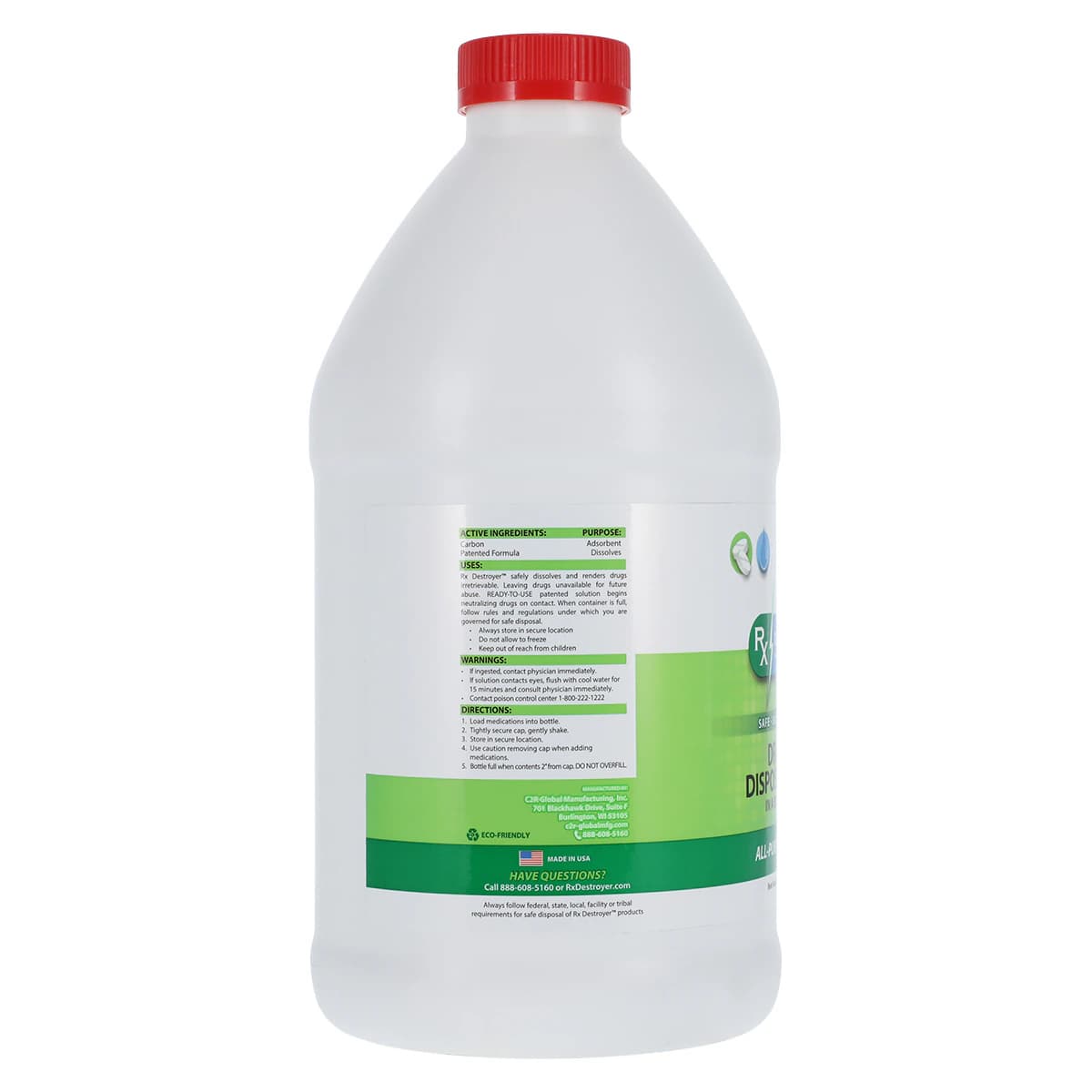 RX Destroyer Pharmaceutical Disposal, 64 oz Bottle - RX Destroyer - Image 1