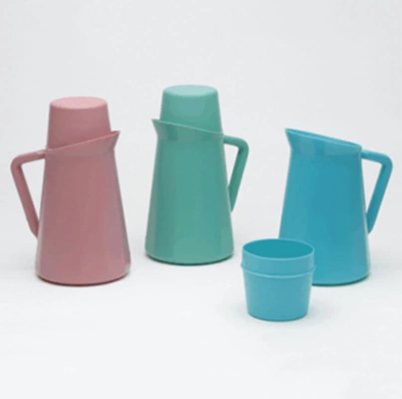Medegen Pitcher 9oz Cup Lid, Blue, 12/Case - Pitcher 9oz Cup Lid - Image 1