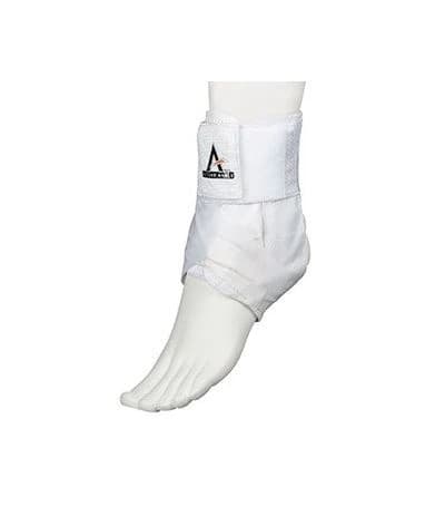 Active Ankle AS1Pro White Support Brace, X-Small, 840 Denier Nylon/Neoprene, Left/Right - AS1Pro White Brace Clam - Image 1