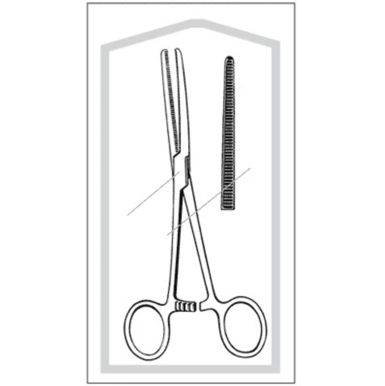 Sklar Econo Rochester-Pean Hemostatic Forceps, Curved, 8-1/2", Sterile, 25/Box - Forcep Roch Pean Disp Cvd - Image 1