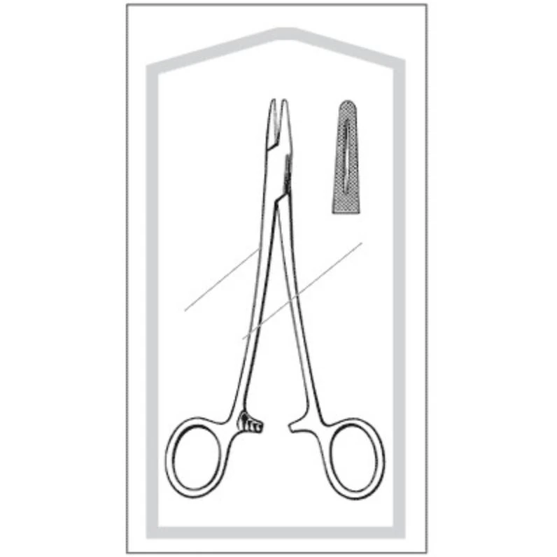 Sklar Mayo-Hegar Needle Holder, 8" (20 cm), Disposable, 50/Box - Needle Holder Mayo-Hegar Disp - Image 1