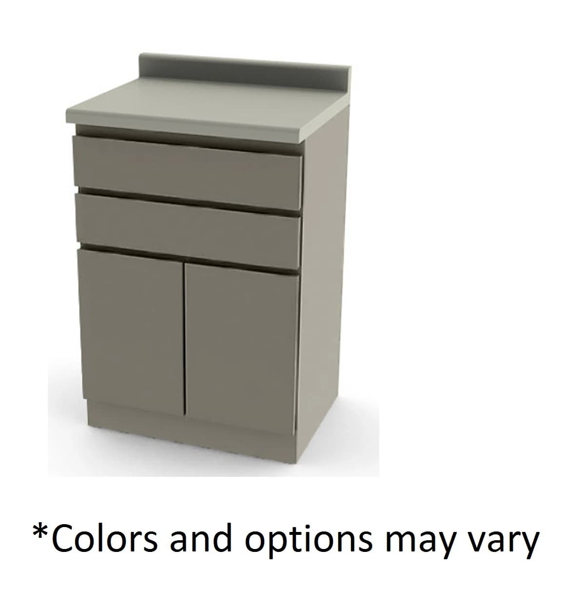 UMF Medical 2-Door 2-Drawer Wood Cabinet - Cabinet 2 Door 2 Drawer Wood - Image 1