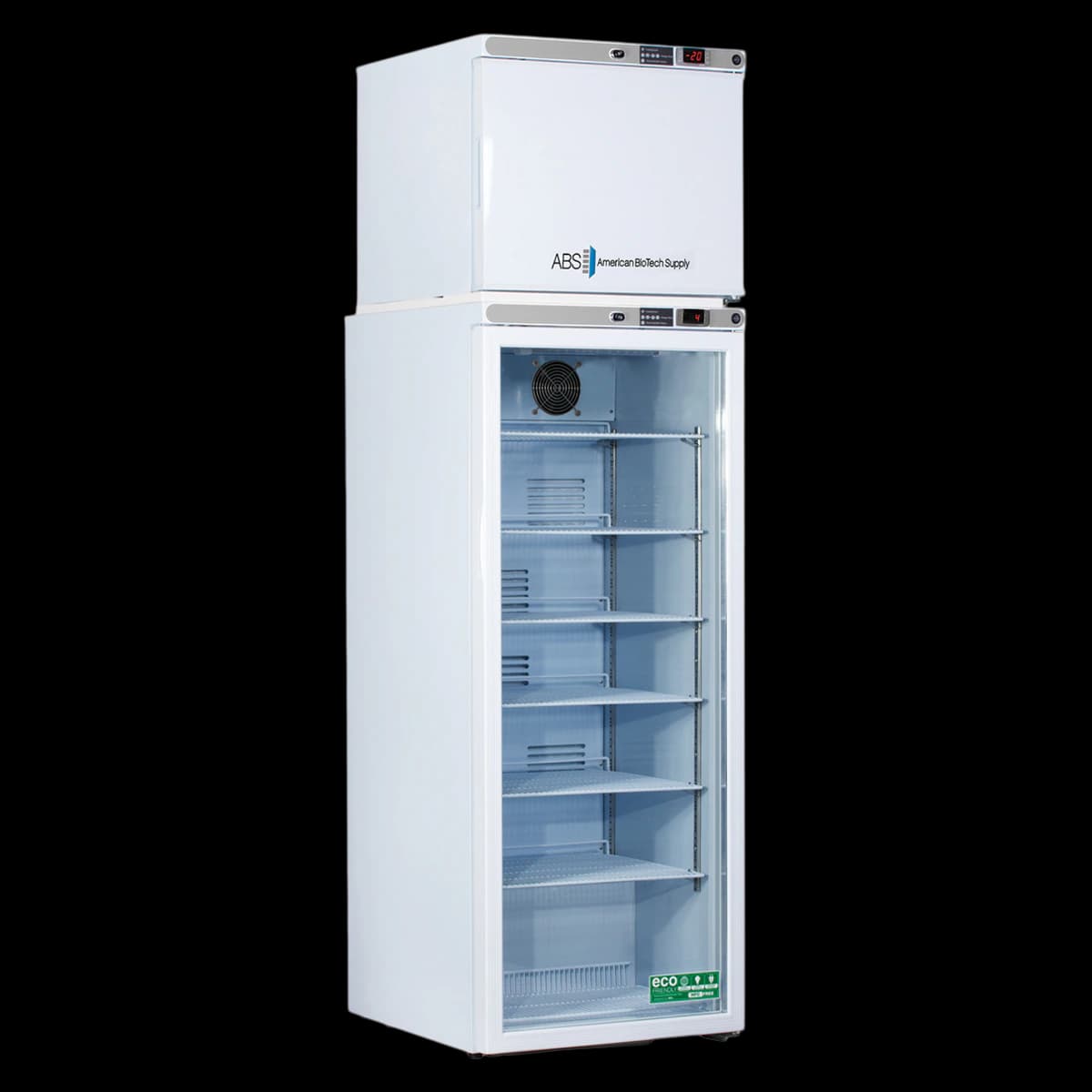 American Biotech Supply DualTemp Laboratory Refrigerator/Freezer, 12 cu ft Total, 2 Doors, Right Hinge, -15 to -25°C Freezer, Cycle Defrost - Dualtemp Fridge/Freez G/A 12CF - Image 1
