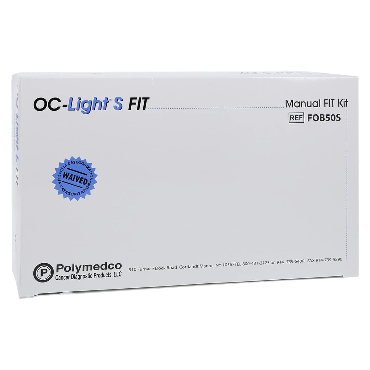 OC-Light S FIT Fecal Immunochemical Test Kit, CLIA Waived, 50 Tests/Box - OC-Light S Fit Test Kit - Image 1