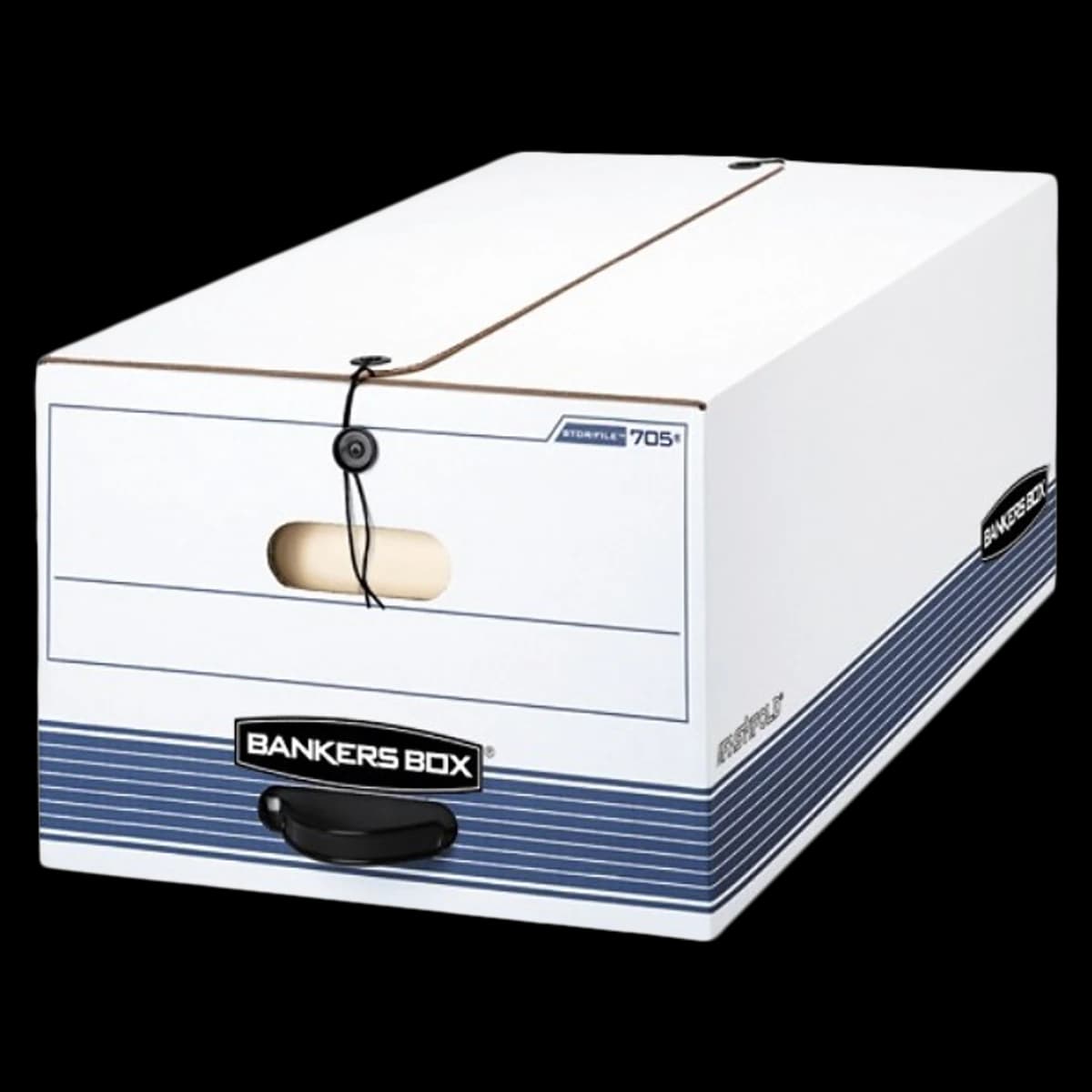Fellowes Bankers Box, 24" x 15" x 10", White/Blue, 3 per Pack - Box Bankers 24x15x10" - Image 1