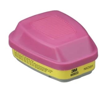 3M 6000 Series Vapor/Acid Gas Filter for Respirator, 2/Package - Filter Vpr/Acd Gas f/Resp Prtc - Image 1