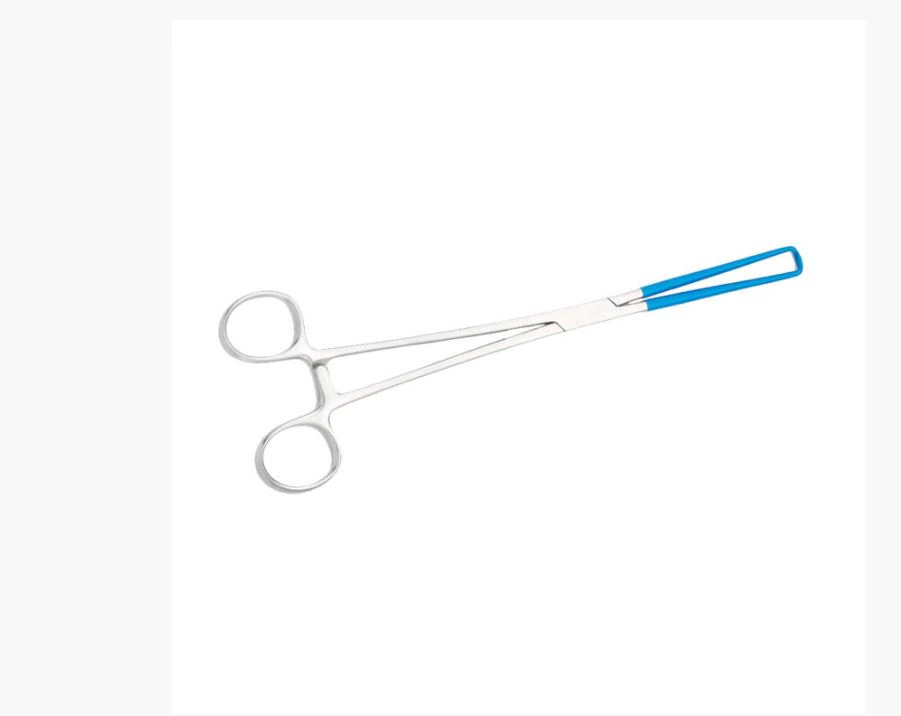 Medgyn Lletz Tenaculum Forcep, Single Tooth, 9-3/4" Coated - Tenaculum Lietz Single Tooth - Image 1