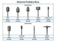 Dedeco Diamond Podiatry Bur, Barrel Shape, Each - Diamond Podiatry Bur - Image 1
