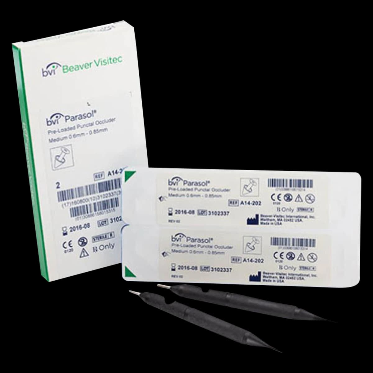 Parasol Pre-Loaded Punctal Occluder, 2/Box - Occluder Punctual Pre-Loaded - Image 1