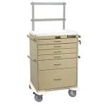 Harloff Tall Anesthesia Cart with 6 Drawers, Casters - Cart Anesthesia Tall 6 Drawer - Image 1