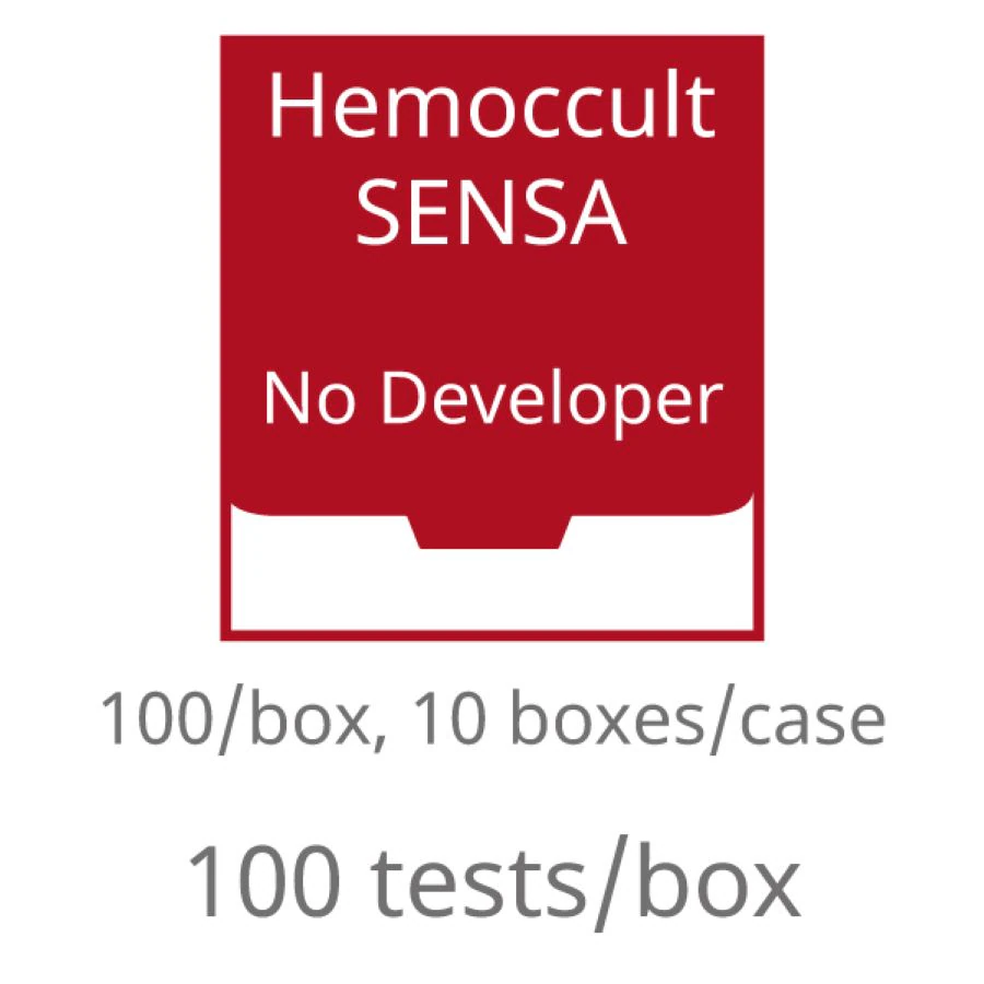 Hemoccult II SENSA Single Slides without Developer, CLIA Waived, 10 Boxes/Case - Ho Sensa Sngl Slds w/o Dvlopr - Image 1