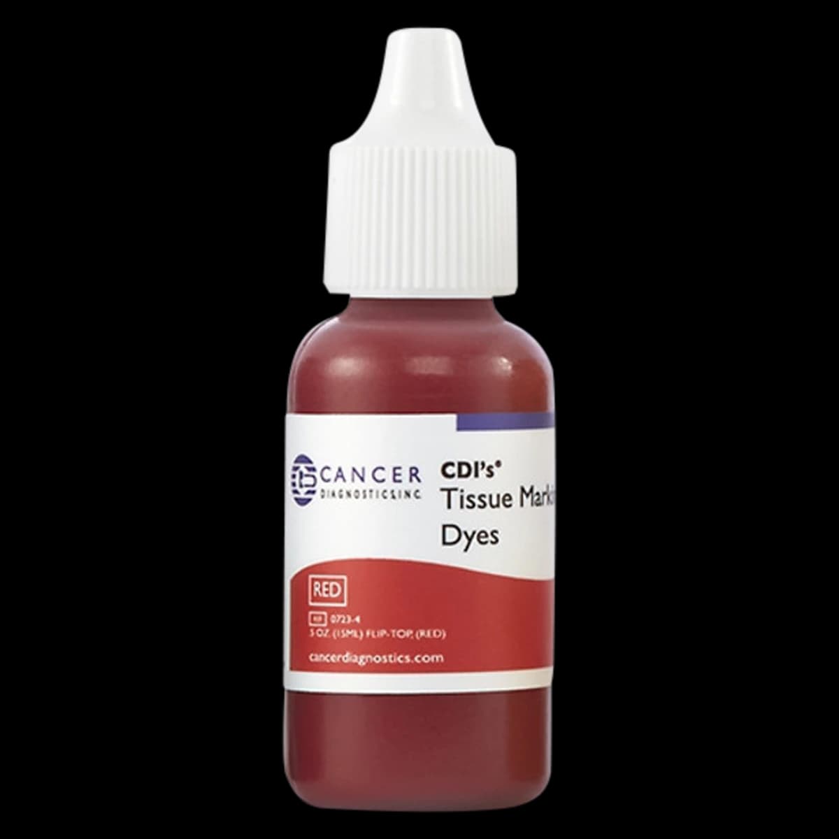 Cancer Diagnostics Tissue Marking Dye, Red, 0.5 oz Bottle - Tissue Marking Dye .5oz - Image 1