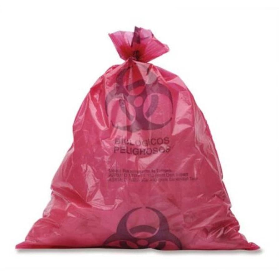 Biohazard Bag, 30" x 41", 2 mil, Red, 250/Case - Bag BioHaz 2mil 30X41 - Image 1