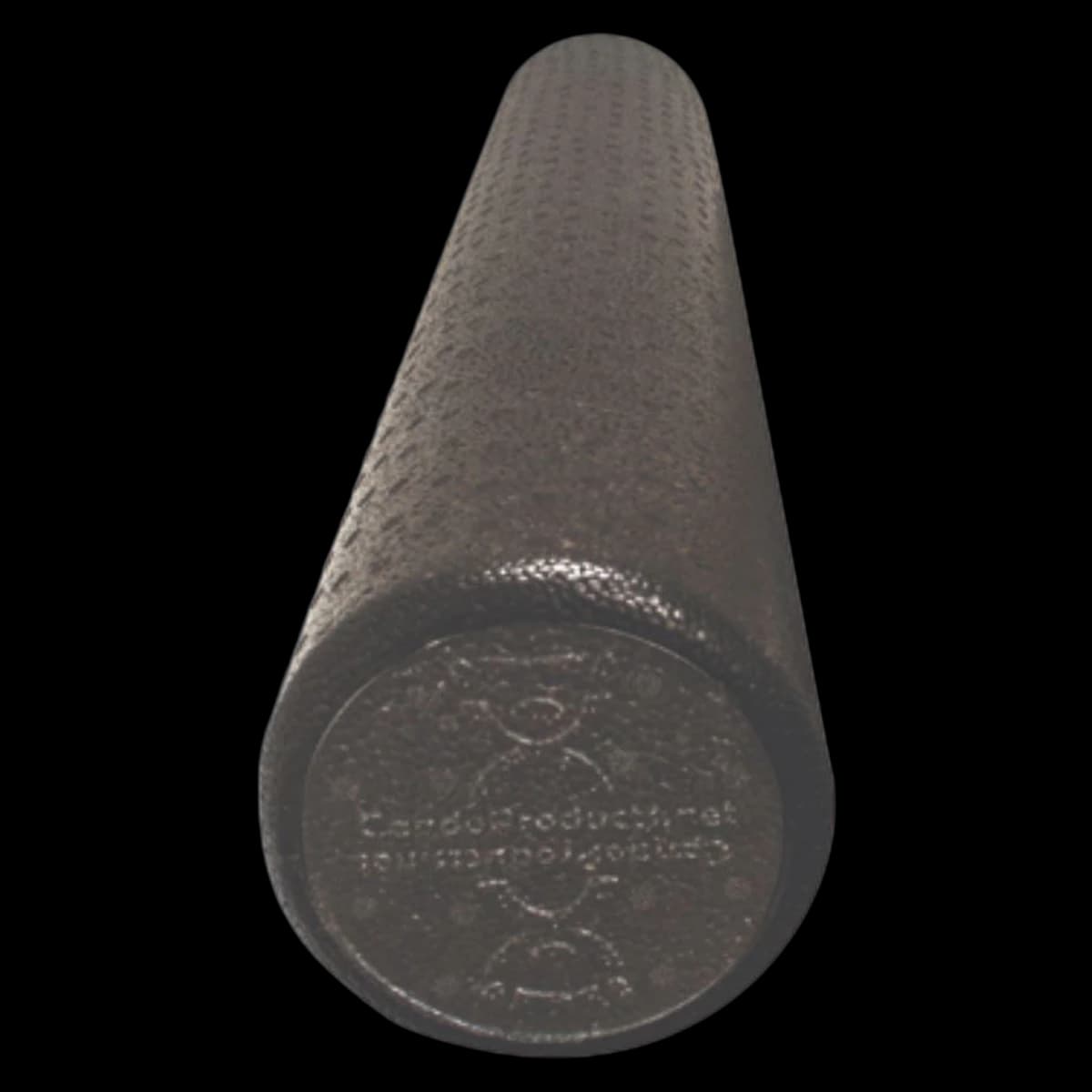 CanDo Therapy Roller, X-Firm Foam, 36" x 3", Black - Roller Firm Foam Full Length - Image 1