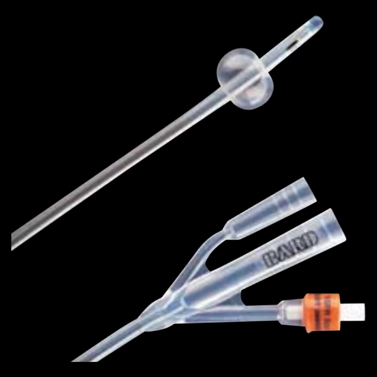 Bard Lubri-Sil 2-Way Foley Catheter, Council Tip, 100% Silicone, 16 Fr - Catheter Foley Lubri-Sil 2-Way - Image 1