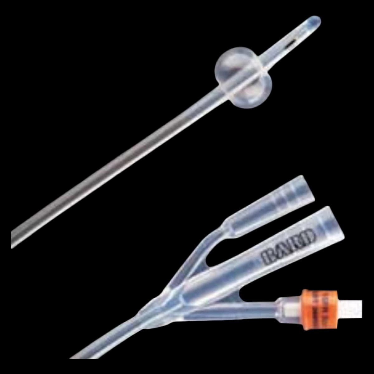 Bard Lubri-Sil 2-Way Foley Catheter, Council Tip, 100% Silicone, 18 Fr - Catheter Foley Lubri-Sil 2-Way - Image 1