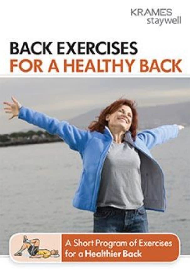 Krames Communications Back Exercises for a Healthy Back Educational Booklet - Booklet Back Exercises - Image 1