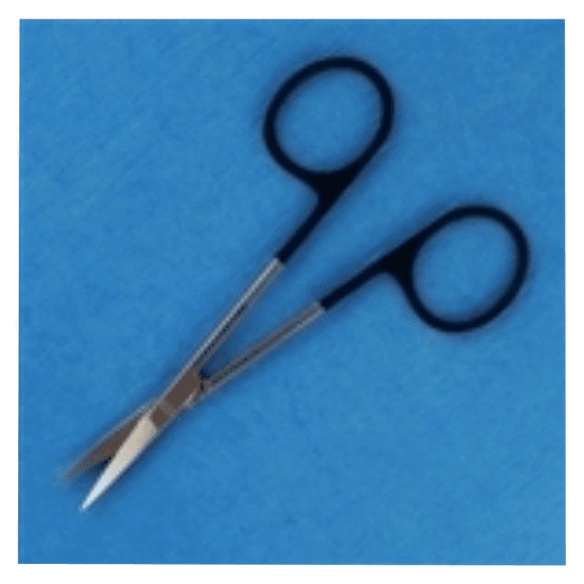 Acuderm SuperCut Iris Scissors, Curved, 4-1/2", German Stainless Steel, Non-Sterile, Reusable, Each - Scissors Iris BR/SC Sharp SS - Image 1