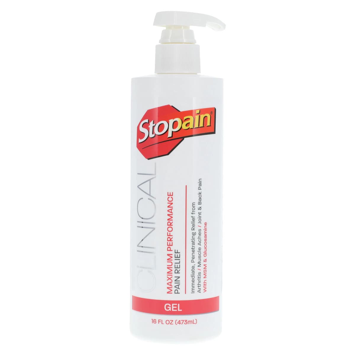 Stopain Clinical Gel, 16 oz Bottle - Stopain Clinical Gel - Image 1