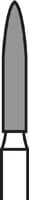 CleanCut Diamond FG Bur, Friction Grip, Medium Flame, 265.8M, 5/Pk - CleanCut Diamond FG US 265.8M - Image 1