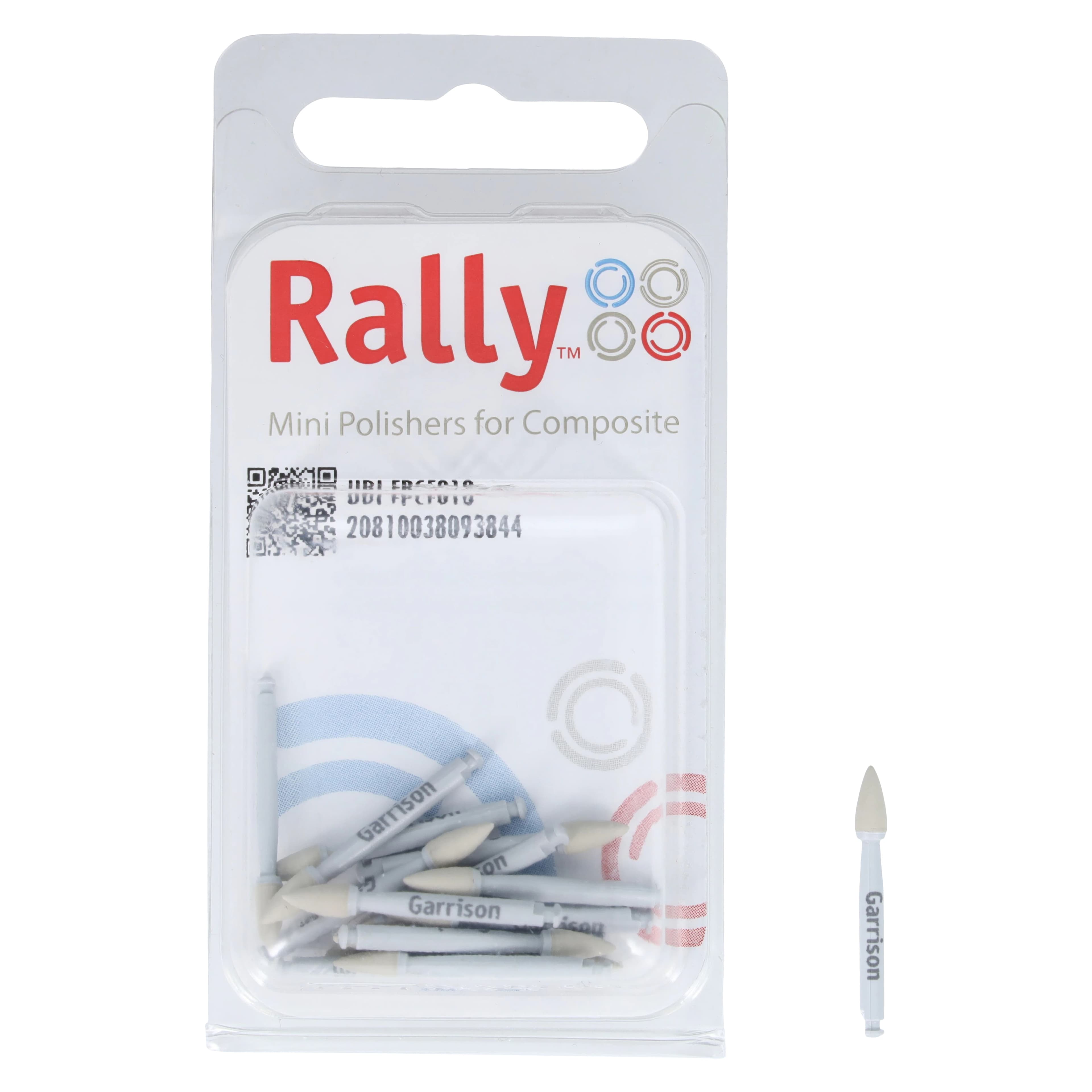 Rally Composite Mini-Polishers Point Gray Fine, 7.1 mm, 15/Pk - Rally Composite Mini-Polishers Point Gray Fine 15/Pk - Image 1