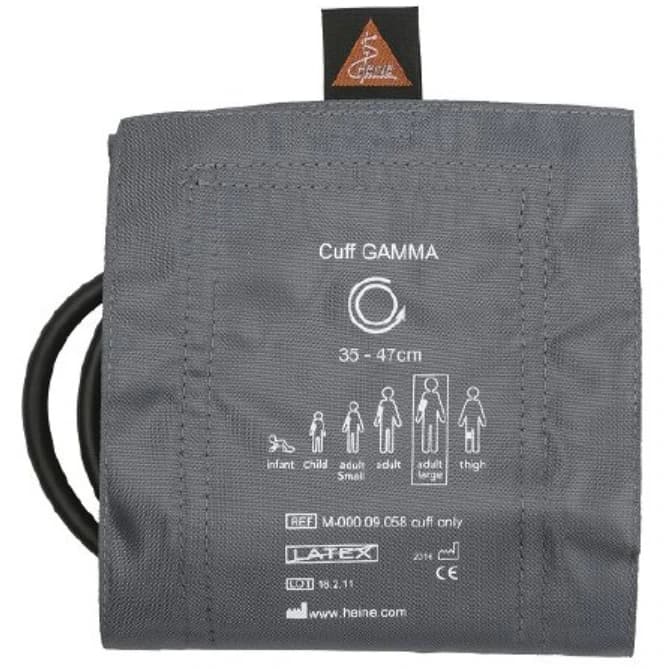 Midmark Gamma G5 Blood Pressure Cuff, Single-Tube, Adult, Gray, Latex-Free - Cuff BP Single-Tube Adult - Image 1