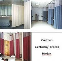 Cubicle Curtain with Track (Custom, Each) - Curtain Cubicle w/Track - Image 1