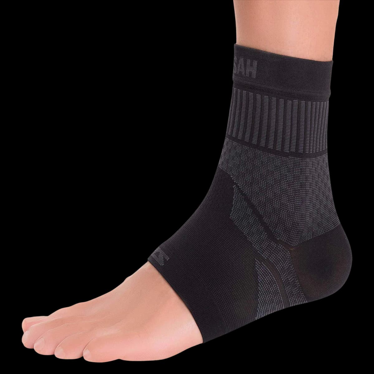Zensah Compression Ankle Sleeve, Black, Small (7.5-9") - Compression Ankle Sleeve Black - Image 1
