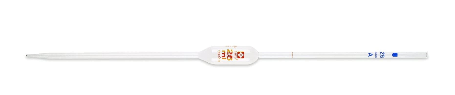 Sibata Volumetric Pipette, 1 mL, Class A, Reusable, 12/Pk - Pipet Volumetric 1mL - Image 1