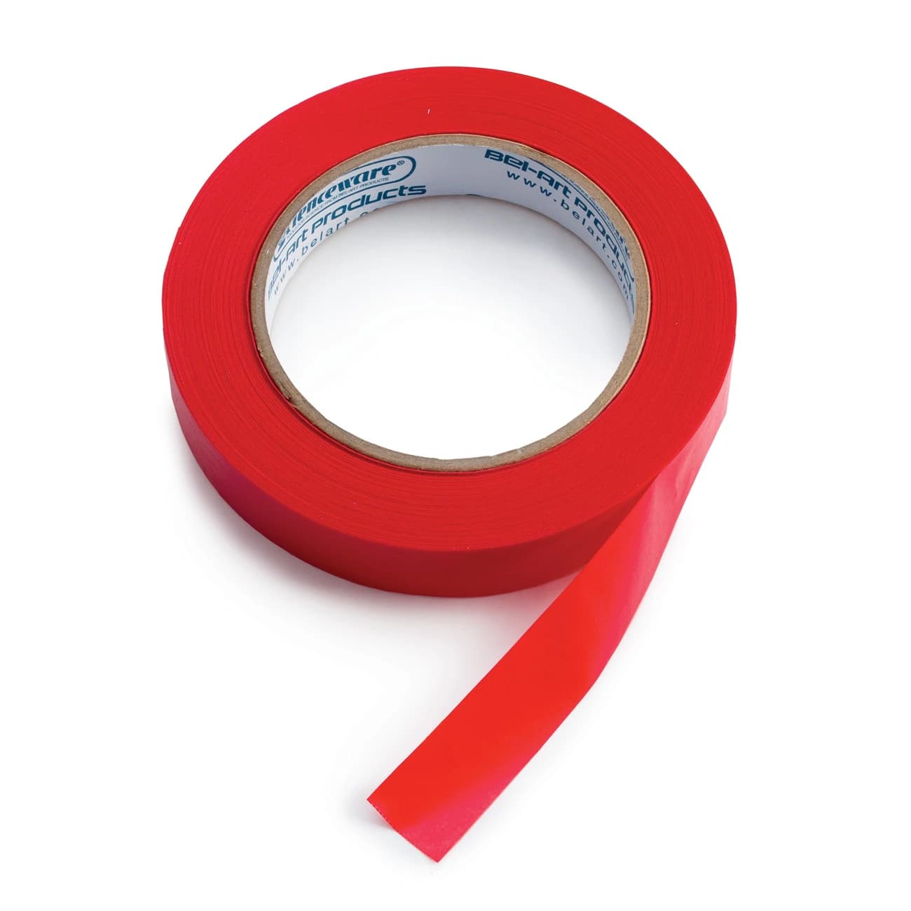 Bel-Art Products Label Tape, Red, 0.75" x 40 yds - Tape Label 0.75"x40yds - Image 1