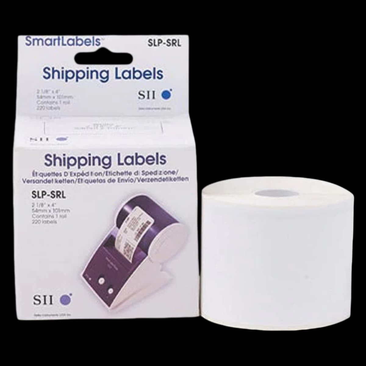 Adhesive Shipping Labels, 4" x 6", 200/Roll - Labels Adhesive Shipping 4" - Image 1
