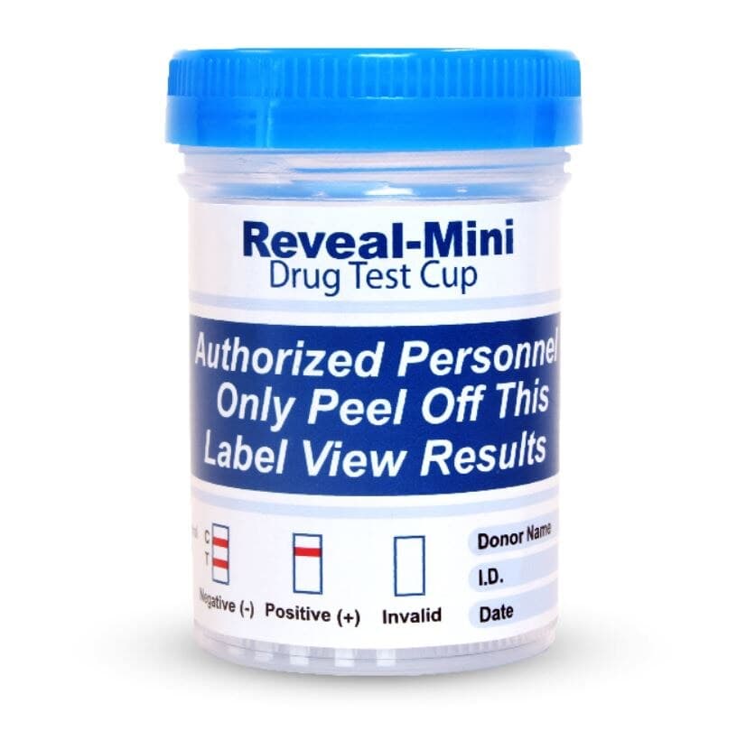Reveal Mini Drug Screen Cup, 8 Panel Urine Test, 25/Case - Cup Reveal Mini Drug Test Urin - Image 1