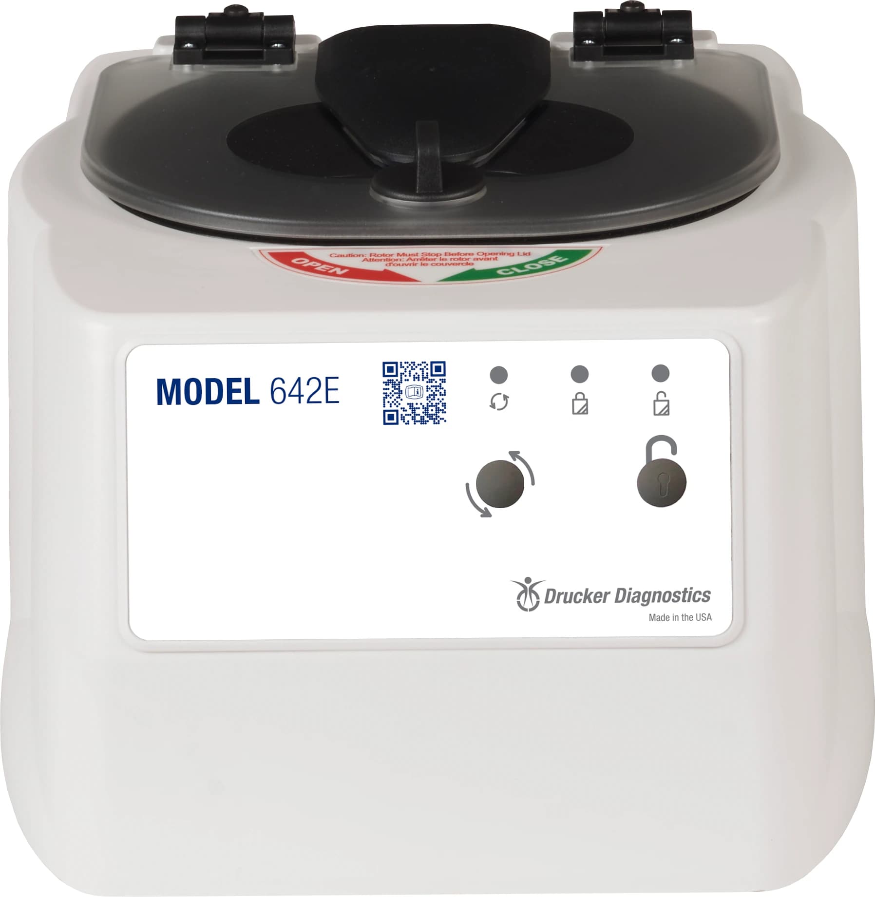 Drucker Diagnostics Centrifuge MDL 642E Academic Lab, 6-Tube Capacity, 3380 RPM, Horizontal Rotor - Centrifuge MDL 642E Acad Lab - Image 1