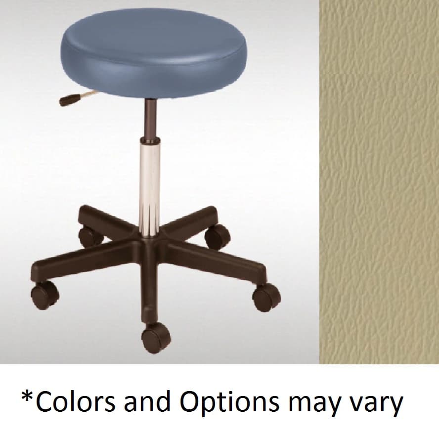 Med Technology Industries Pneumatic Exam Stool without Backrest, Taupe, 300 lb Capacity - Stool Exam Pneum w/o Bkrest - Image 1