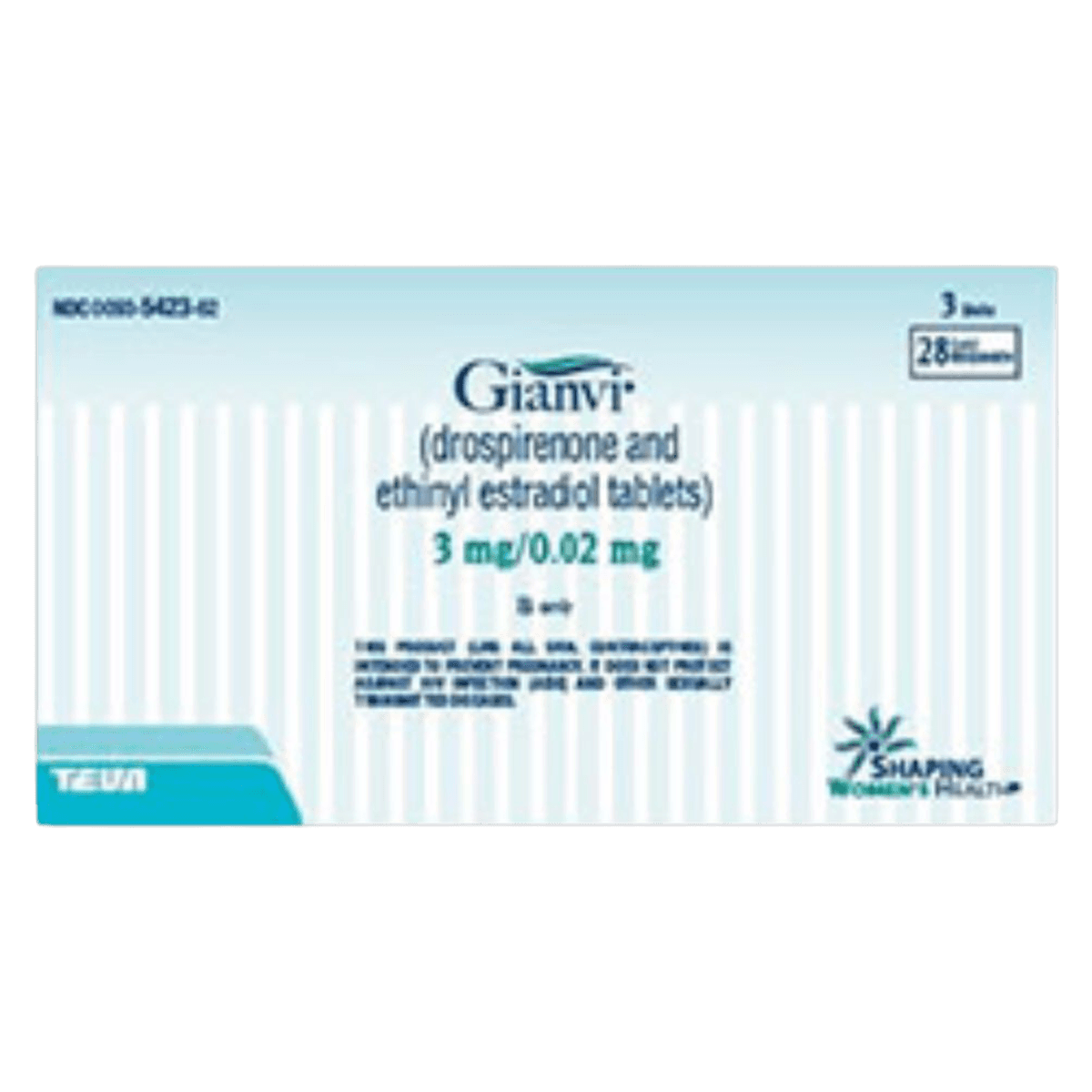 Gianvi Tablets 3mg/0.02mg, Blister Pack, 3x28/Package - Gianvi Tablets - Image 1