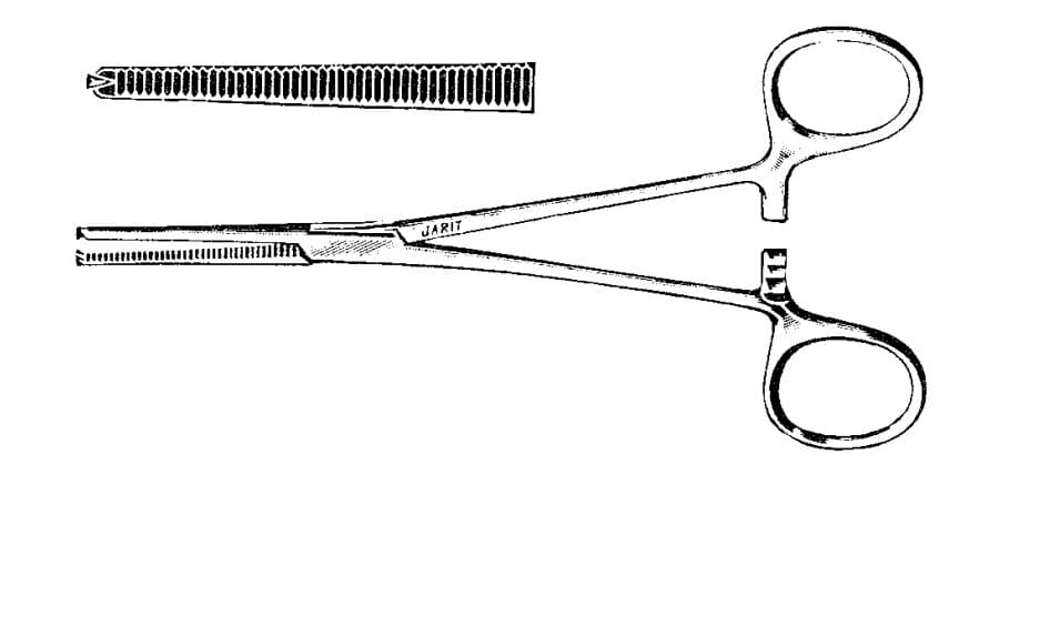Jarit Rochester-Ochsner Forceps, Straight, 6-1/4" - Forcep Rochester-Ochsner Strgh - Image 1