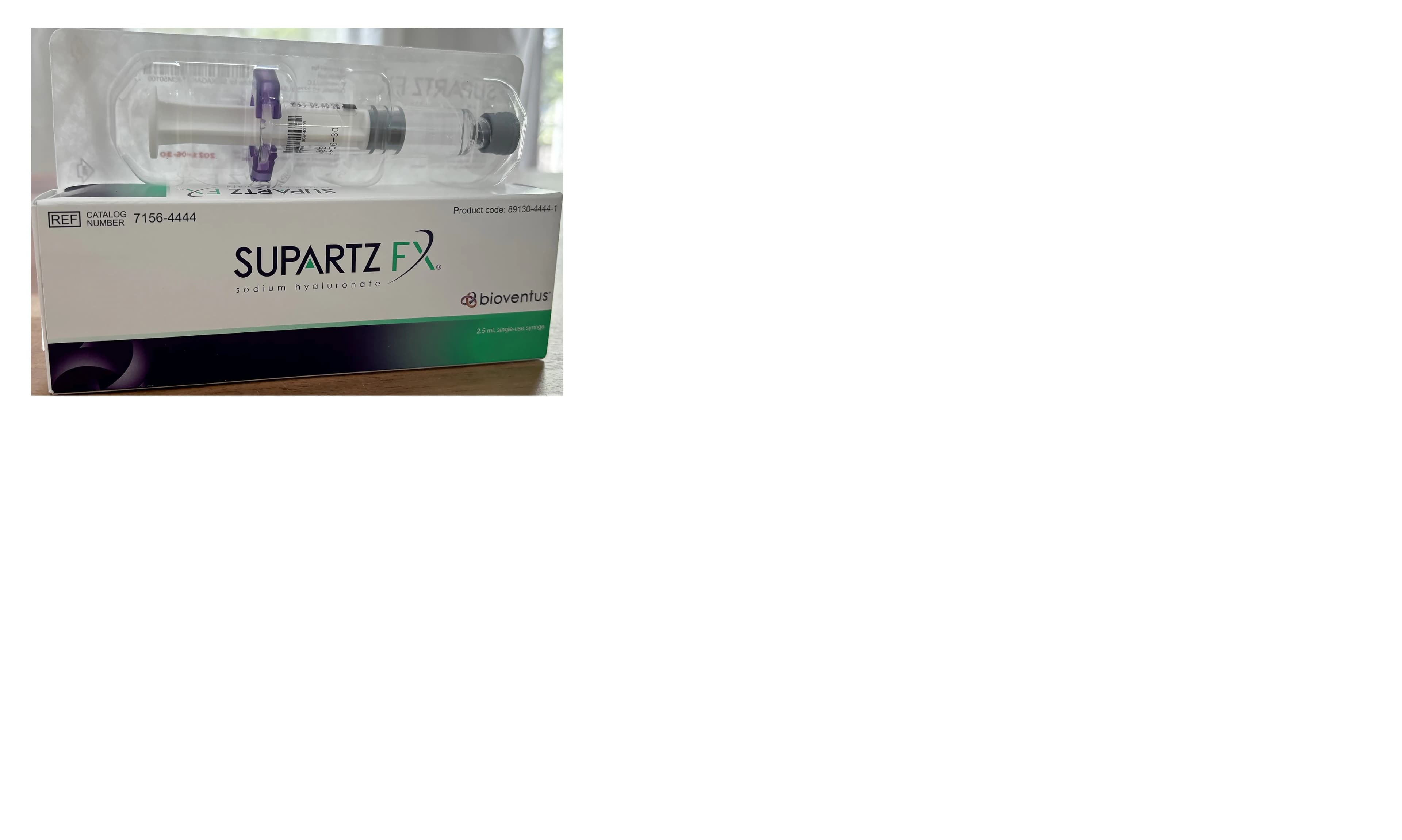 Supartz FX (Sodium Hyaluronate) Injection 10 mg/mL, 2.5 mL Prefilled Syringe - Supartz FX Inj 2.5mL PFS - Image 1