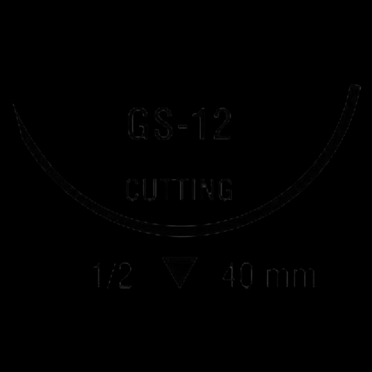 Medtronic Polysorb Suture, Size 0, 30" Polyester Braid, Absorbable, GS-12 Reverse Cutting 1/2 Circle Needle 3.5mm, Coated, Undyed, 36/Case - Suture Polysorb 9-1 Abs - Image 1
