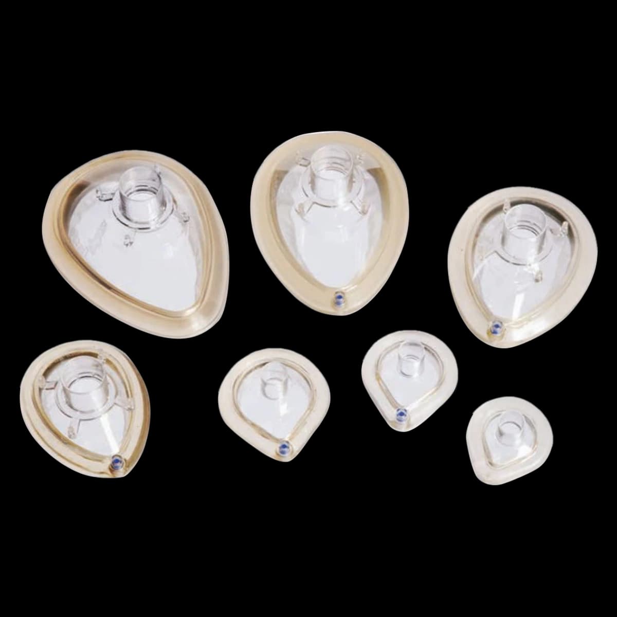 SunMed Flex Clear Anesthesia Mask, Neonatal Size 1, 20/Case - Mask Anesthesia Flex Neo - Image 1