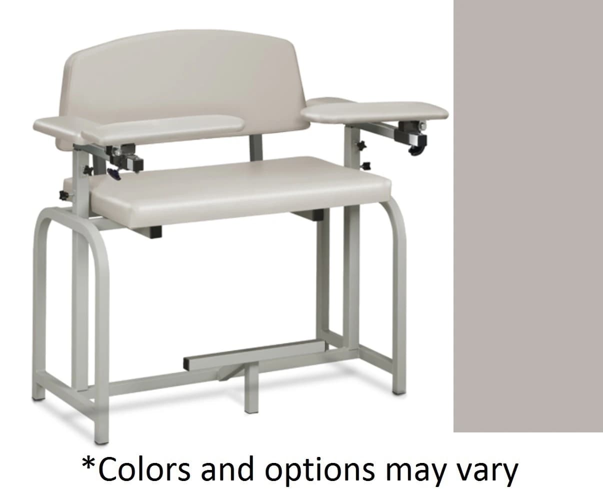Clinton Industries Bariatric Blood Drawing Chair, Country Mist, Padded, 700 lb Capacity - Chair Blood Drawing Bariatric - Image 1