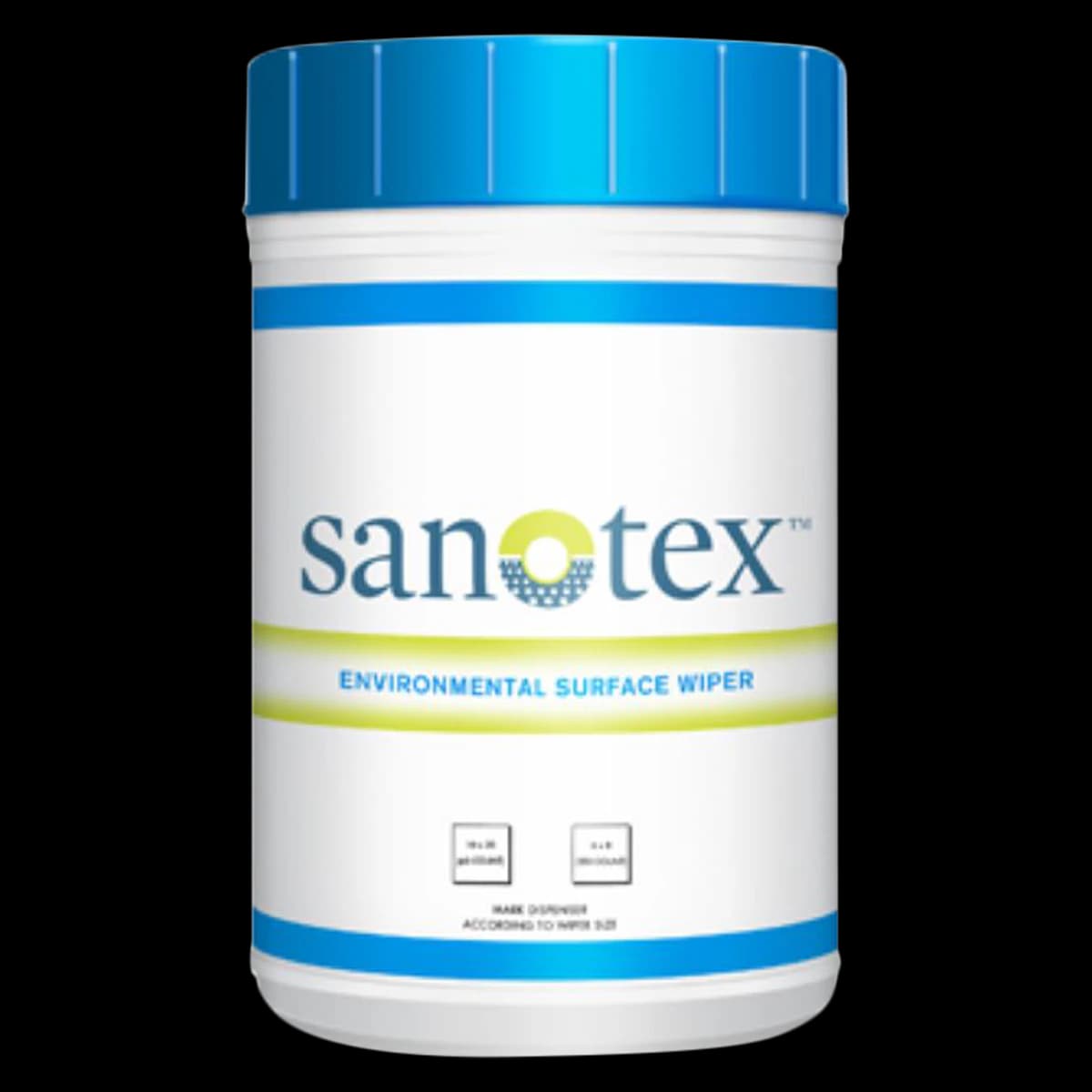 Contec Sanotex Environmental Surface Wipes, 10 in x 12 in, 6 Rolls/Case - Wipes Surface Sanotex 10x12" - Image 1