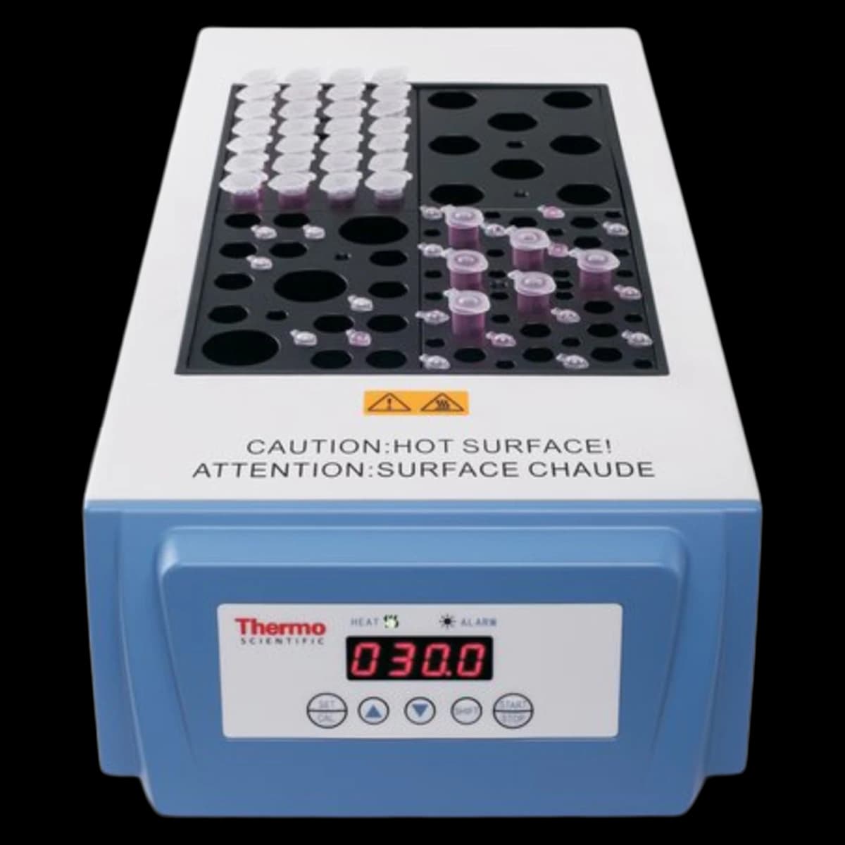 Thermo Fisher Scientific Digital Dry Bath Heater, Ambient +5 to 130°C, 100-120V, 4-Block Size, 17.7 x 7.9 x 3.9 in - Heater Dry Bath Digital - Image 1