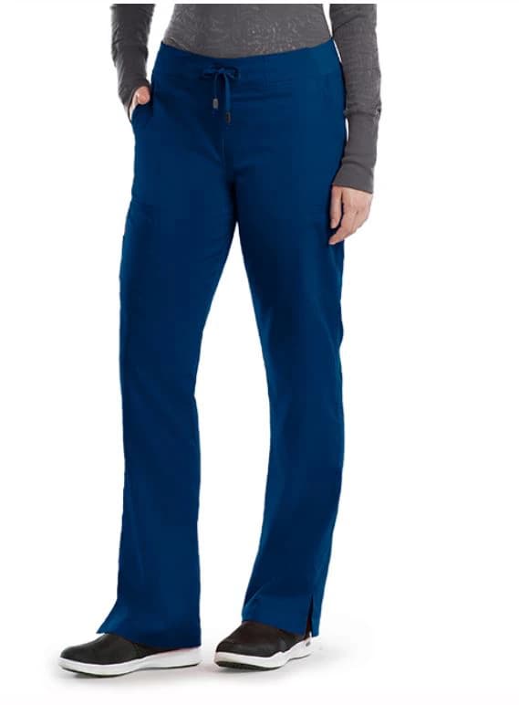 Grey's Anatomy Cargo Pant, Indigo, Modern Fit, Straight Leg, 6 Pockets, Women's Medium, 4277 - Greys Anatomy Pant Indigo - Image 1