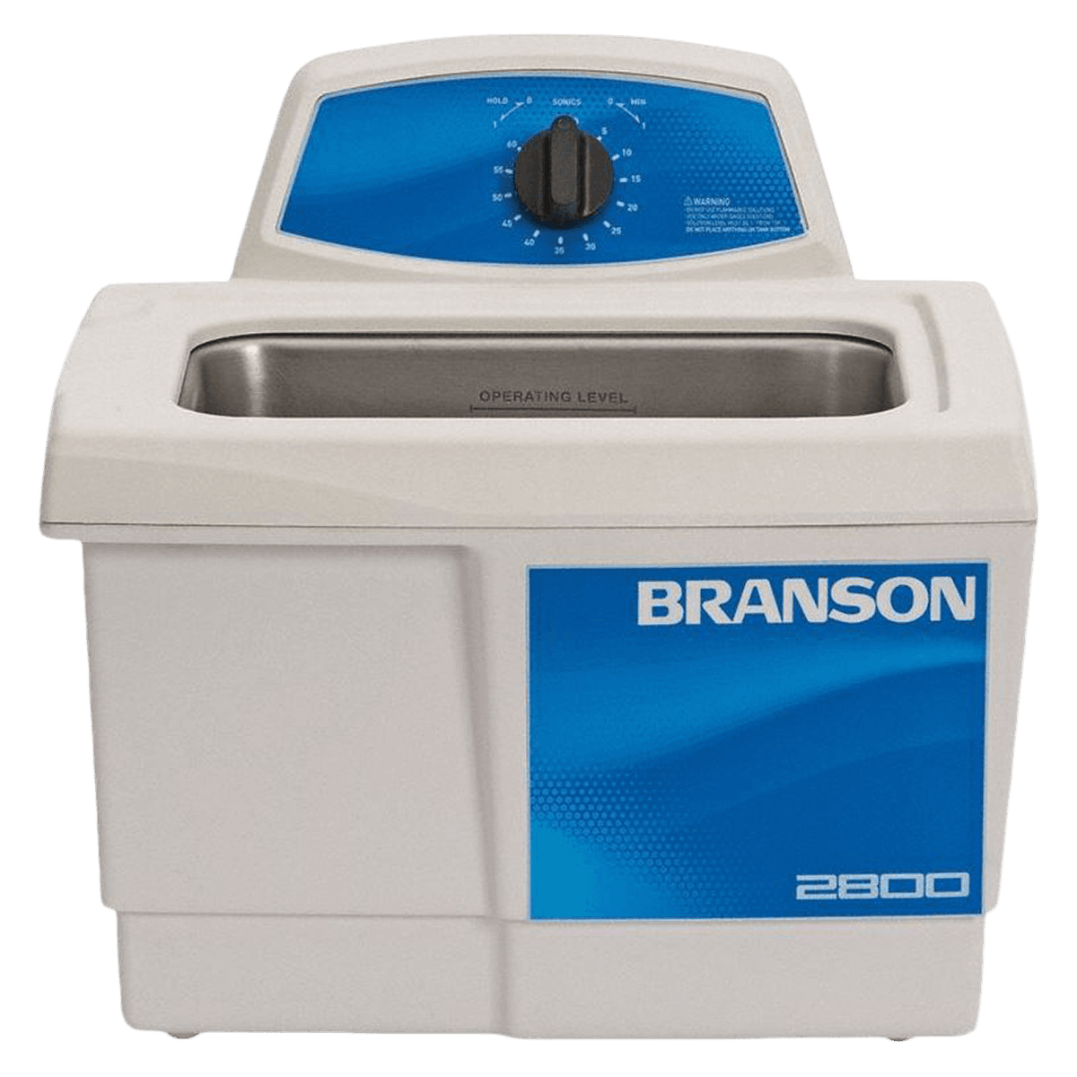 Branson Bransonic M2800 Ultrasonic Cleaning Bath, 3/4 Gallon, 117V, Mechanical Timer - Branson M2800 Mechanical Timer 117V - Image 1