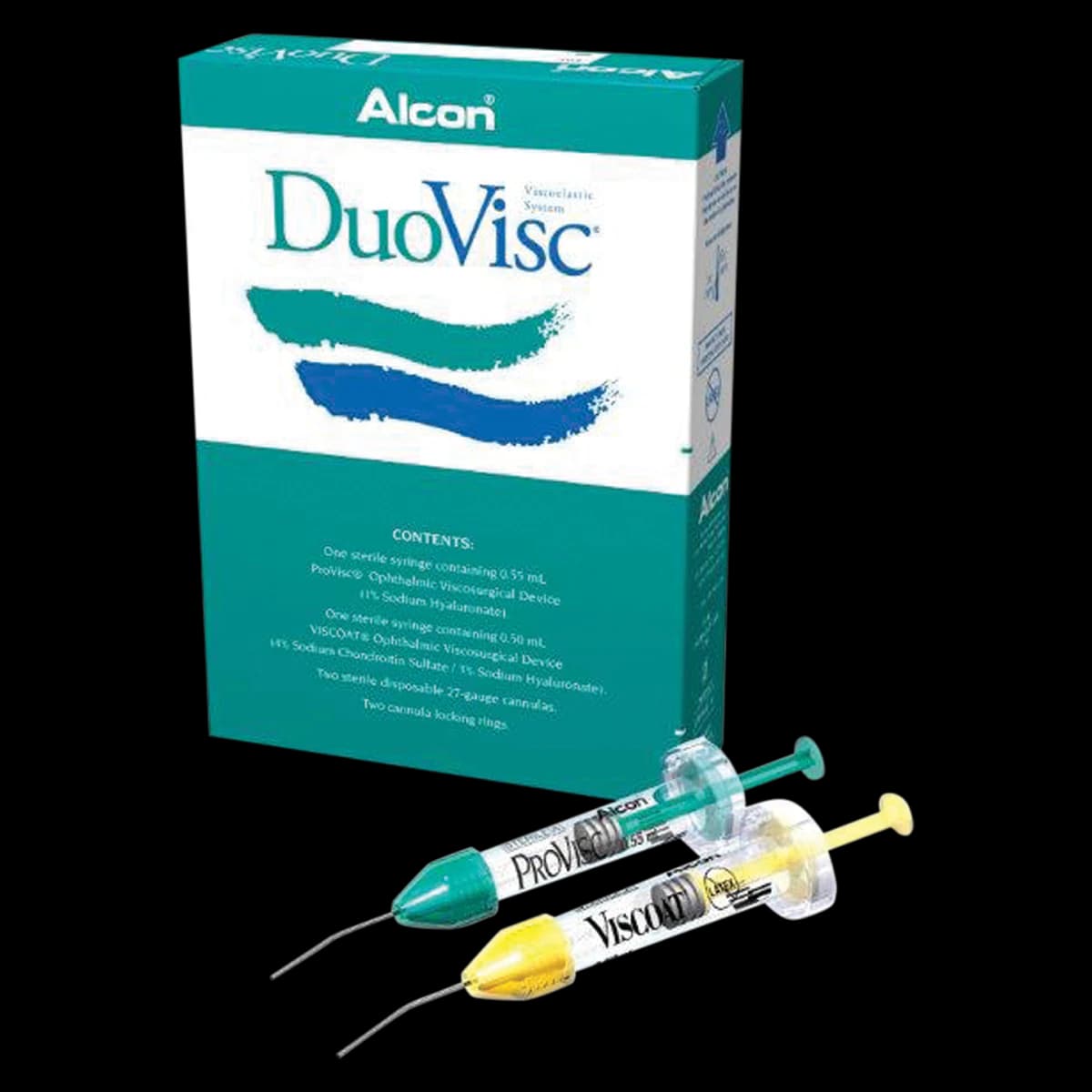 Duovisc Solution Viscoelastic System, 0.35V-0.4P, Prefilled Syringe, Each - Duovisc Solution Kit - Image 1