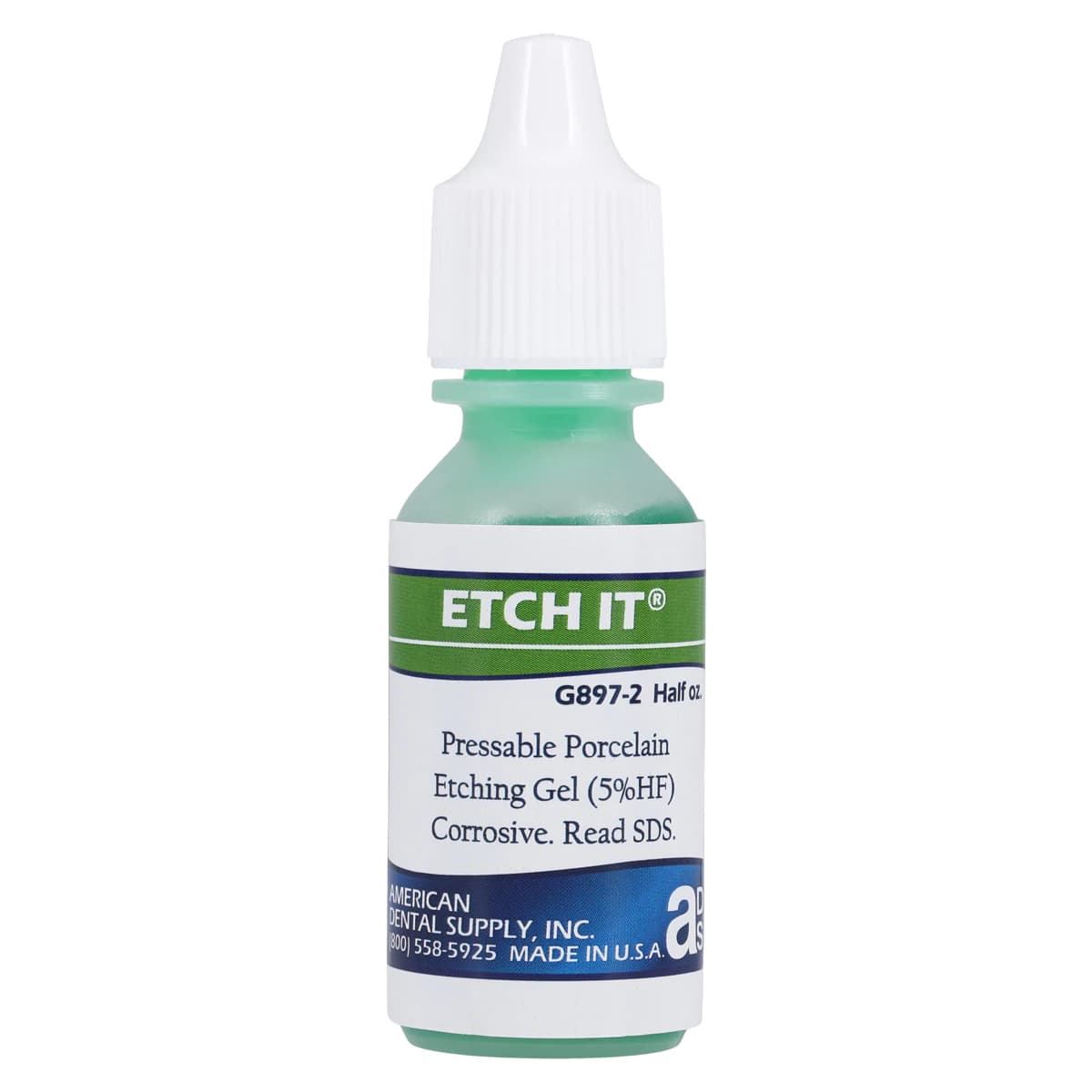 American Dental Supply Pressable Ceramic Etch-It, 0.5 oz Bottle - Pressable Ceramic Etch-It - Image 1
